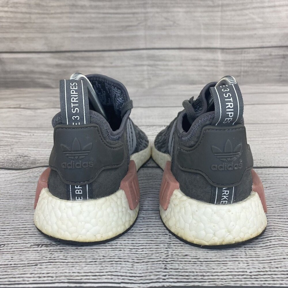 Adidas NMD R1 Running Shoes Women Size 6.5 Gray Low Top Athletic Sneakers BY9647 - Picture 2 of 9